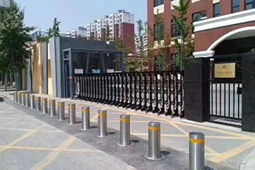 学校门口全自动液压升降防撞墩